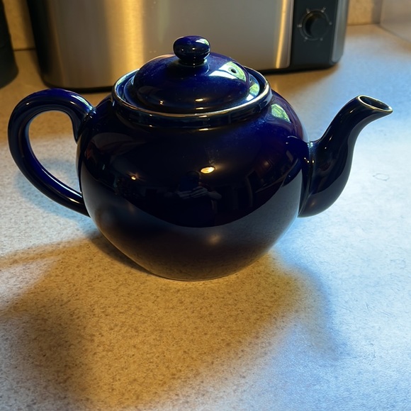 Cobalt Blue Ceramic Teapot - Picture 2 of 7